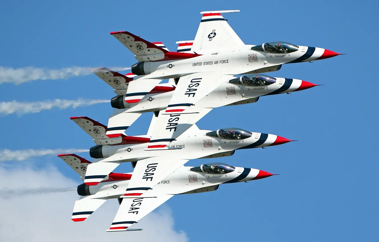 Photo wallpaper the sky, aviation, the plane, Stroy, F-16