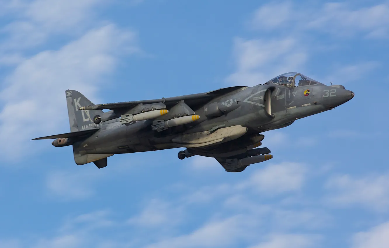 Photo wallpaper attack, Harrier II, AV-8B, "Harrier" II