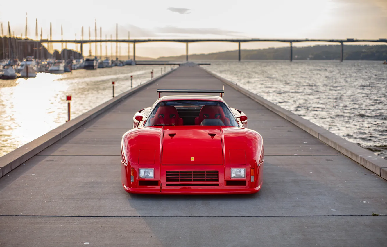 Photo wallpaper Ferrari, supercar, Supercar, Evolution, 1985, the only instance, Ferrari 288 GTO, The only instance