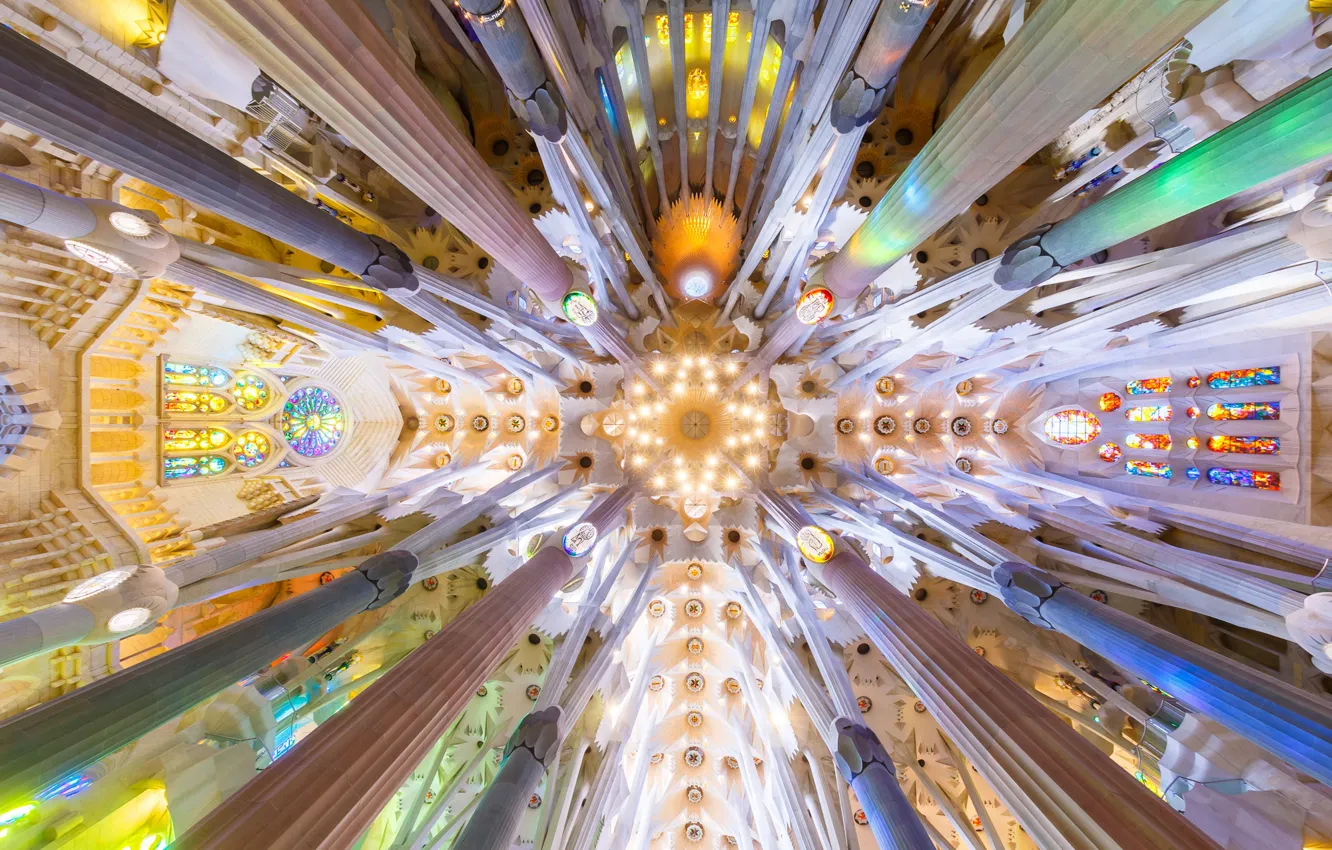 Photo wallpaper Spain, Barcelona, The Sagrada Familia