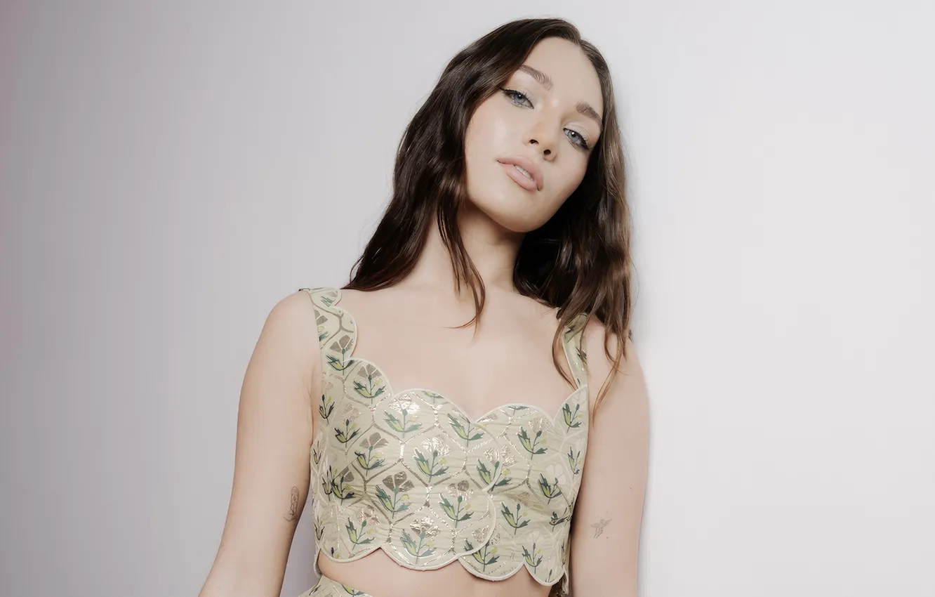 Photo wallpaper look, pose, photo, model, hair, makeup, top, beautiful