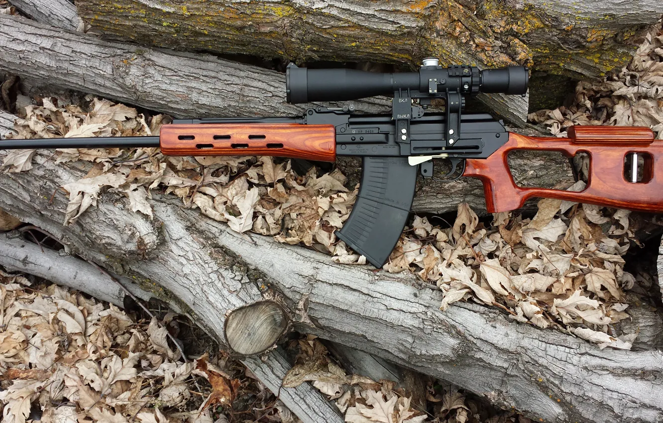 Photo wallpaper weapons, optics, carabiner, self-loading, smoothbore, Vepr-12