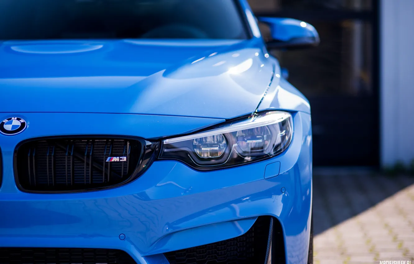 Photo wallpaper BMW, Light, Blue, F82, Sight, LED