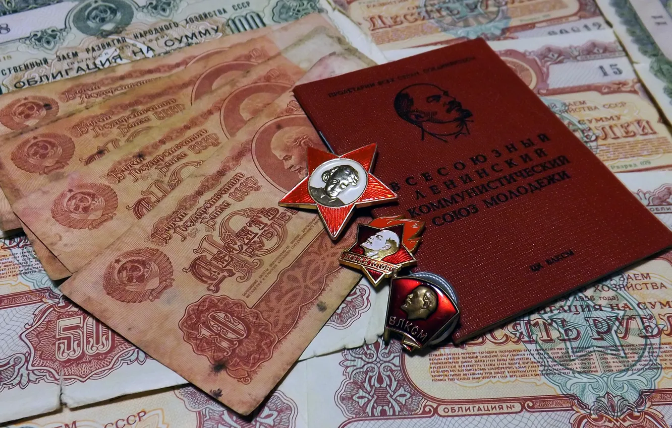 Photo wallpaper USSR, PAPER, RED, STAR, MACRO, PROFILE, UNION, FACE