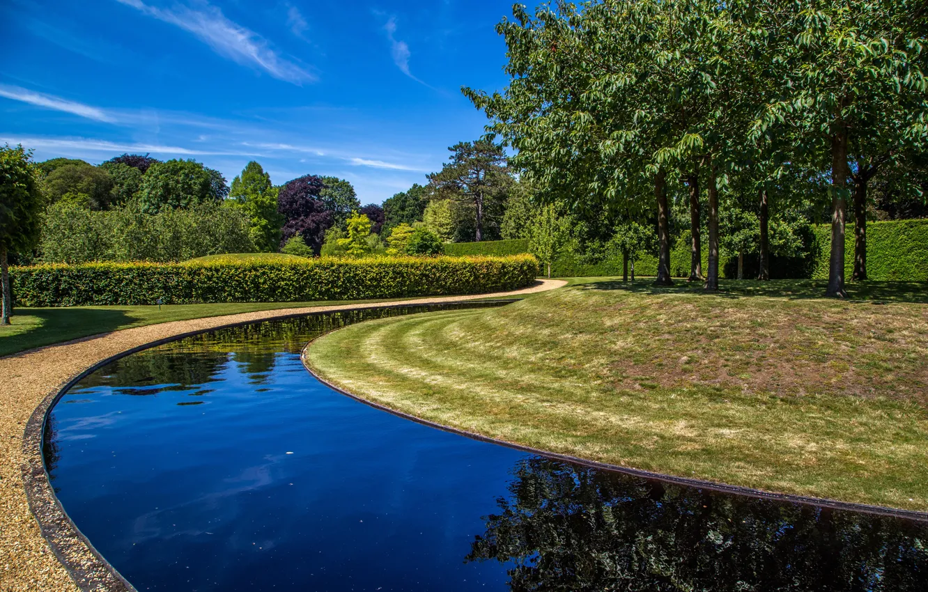 Photo wallpaper Park, photo, England, parks, Ascott House Gardens Buckinghamshire