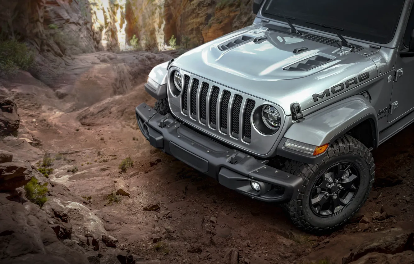 Photo wallpaper front view, 2018, Wrangler, Jeep, Unlimited, Moab Edition