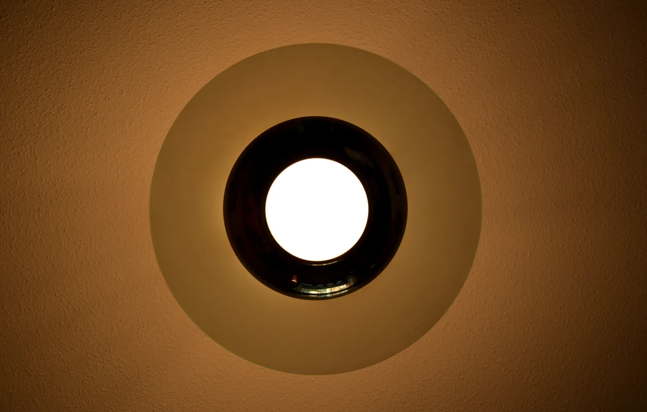 Photo wallpaper light, living room, lamp