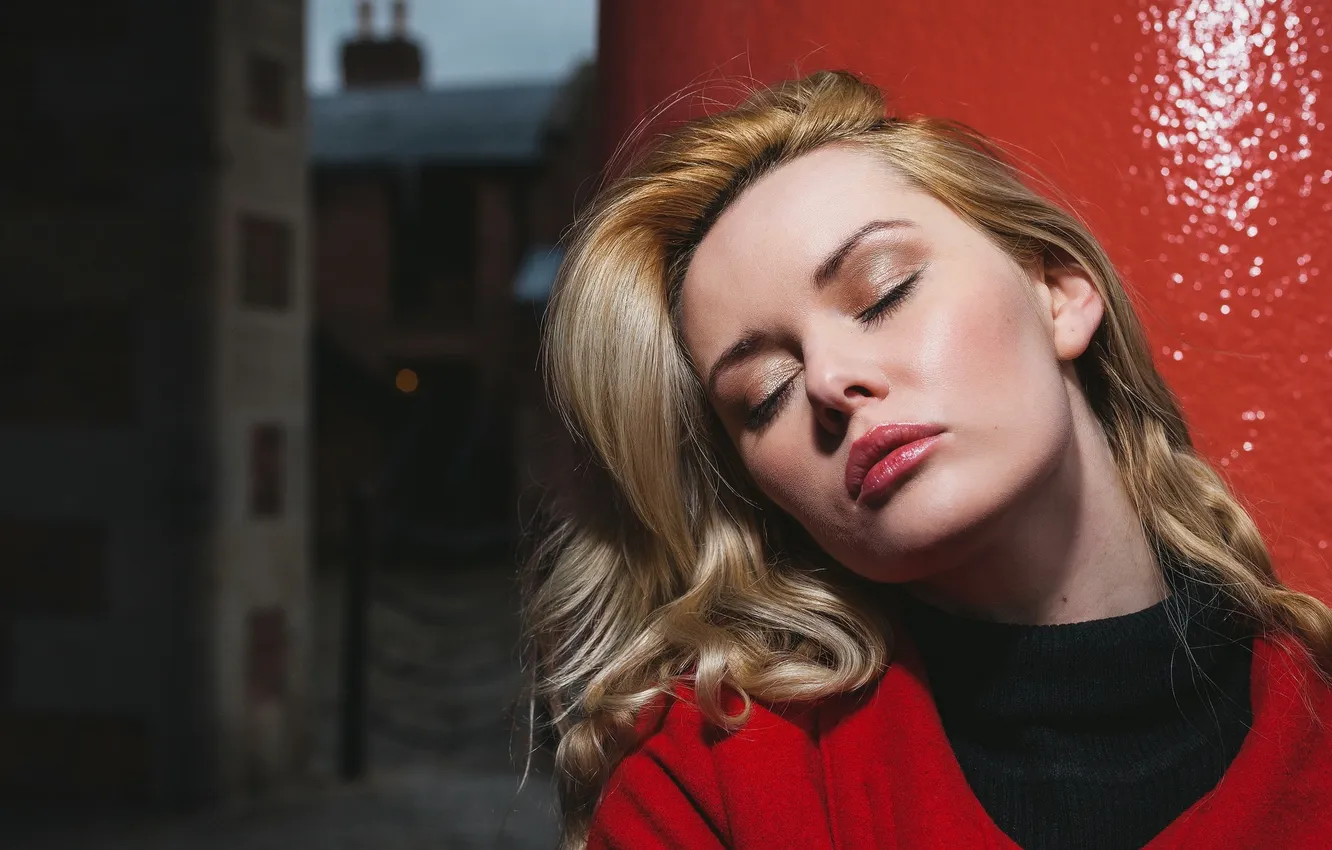 Photo wallpaper girl, portrait, Carla Monaco