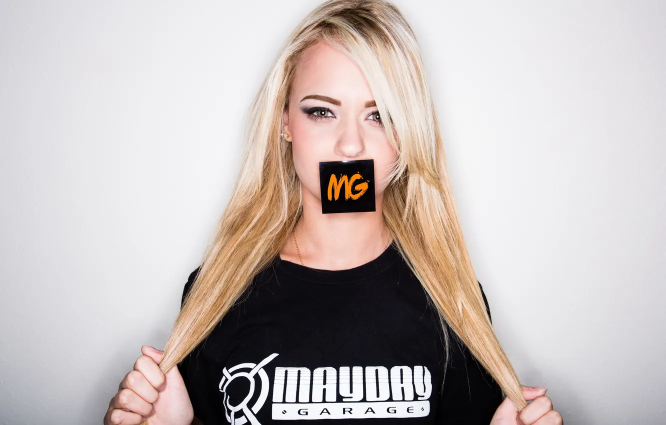 Photo wallpaper look, girl, background