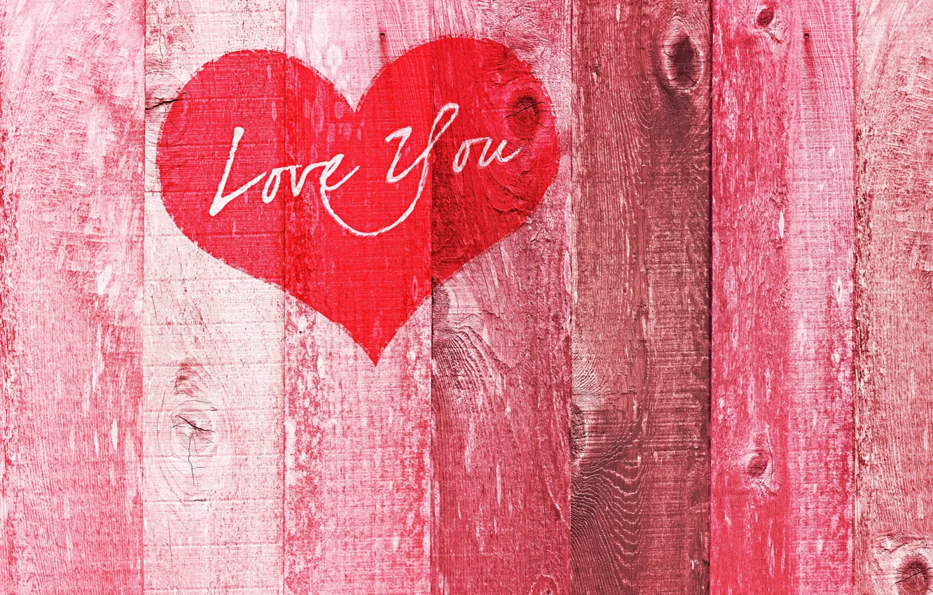 Photo wallpaper trees, love, the inscription, romance, heart