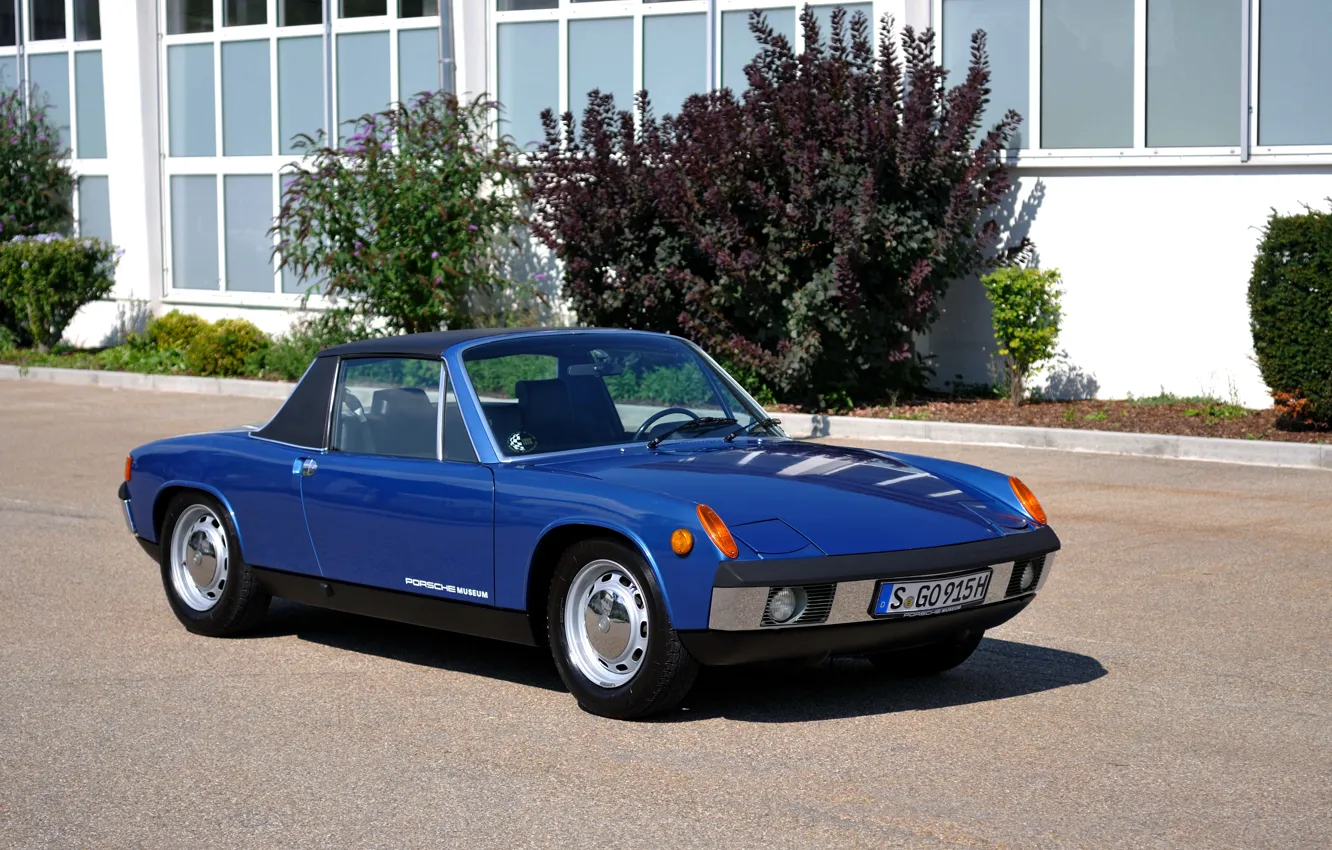 Photo wallpaper blue, Porsche, Volkswagen, Targa, 914, VW-Porsche, coupe-Roadster, (1969―1976)