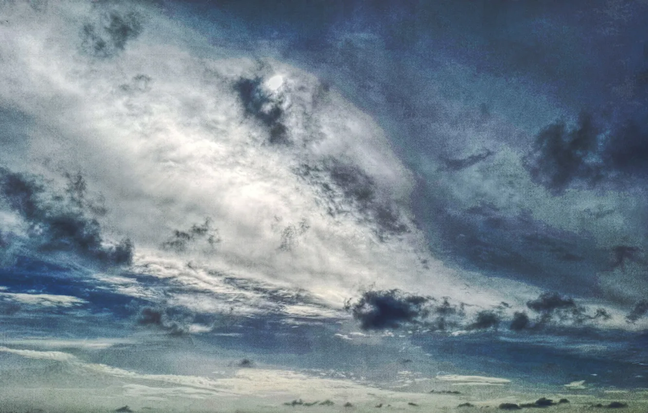 Photo wallpaper the sky, the sun, clouds, Anapa