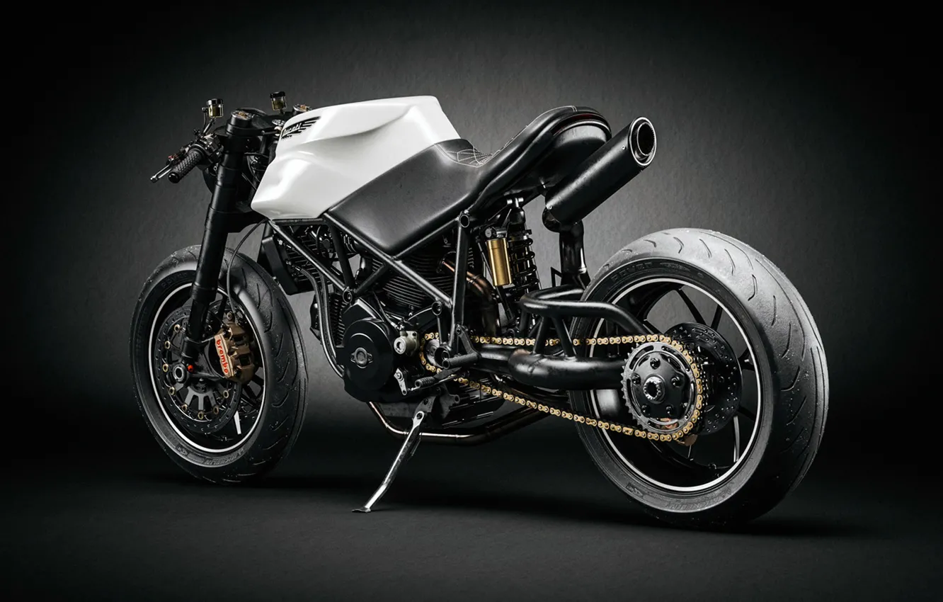 Photo wallpaper motorcycle, Ducati, Andreas Ezelius, Ducati Custom Café Fighter