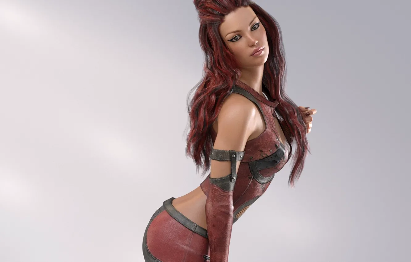 Photo wallpaper look, girl, pose