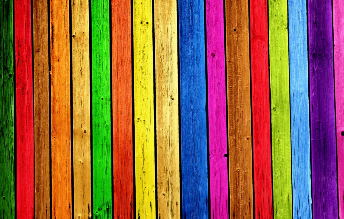 Photo wallpaper paint, Board, rainbow