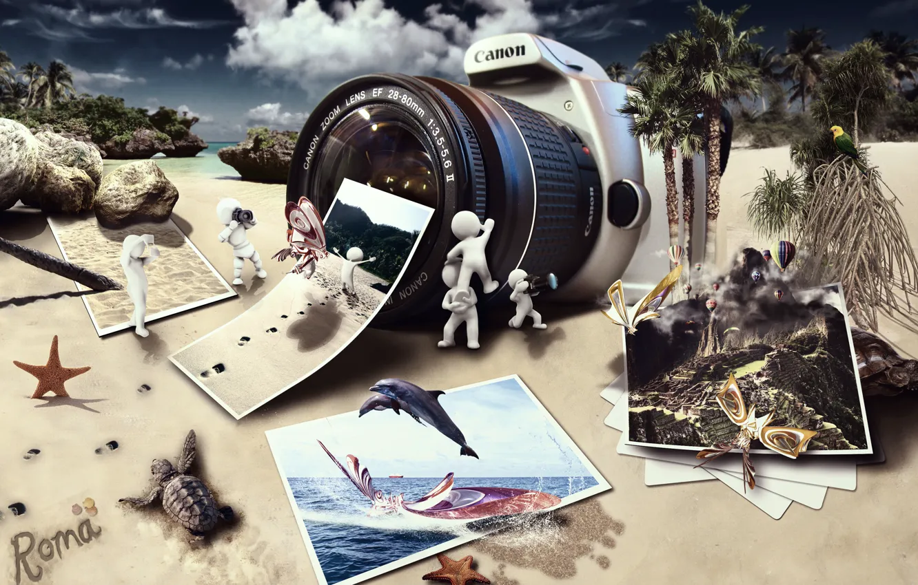 Photo wallpaper photo, alive, Canon