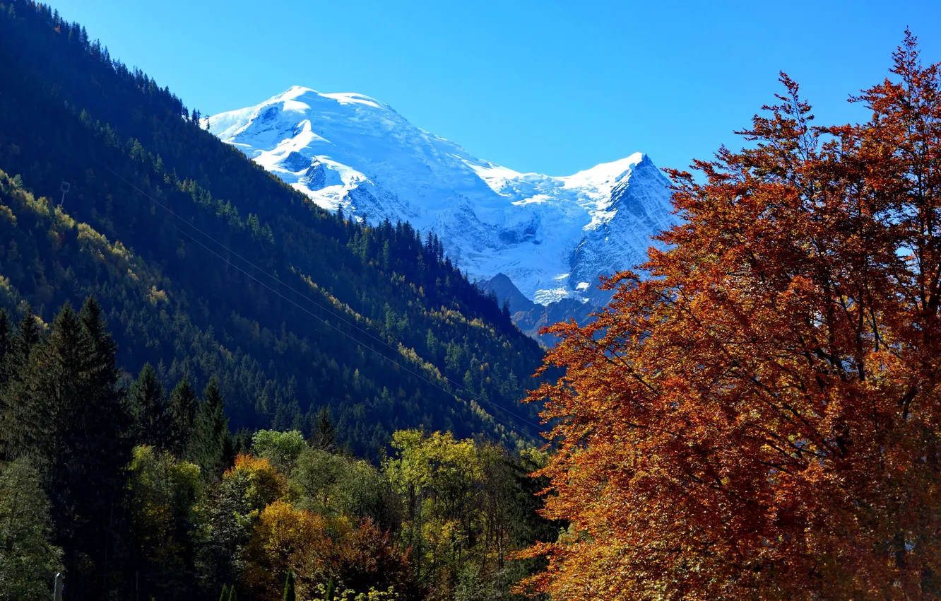 Photo wallpaper europa, Mont Blanc, Alps, Switzerland