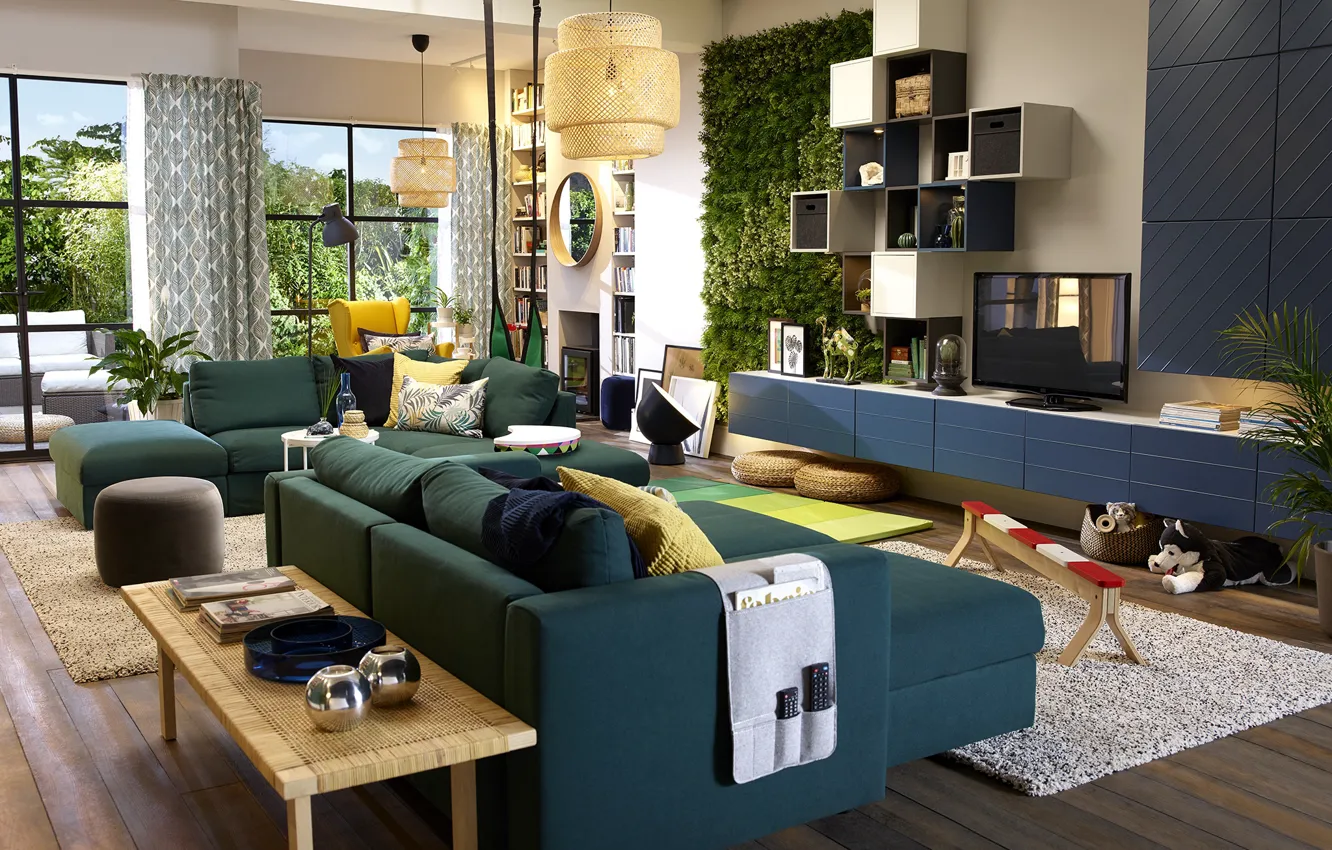 Photo wallpaper design, interior, Melbourne, living room