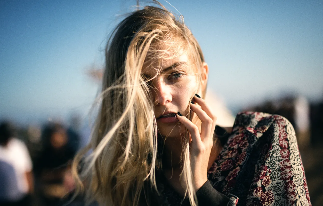 Photo wallpaper look, sponge, manicure, Ellie, Jesse Duke