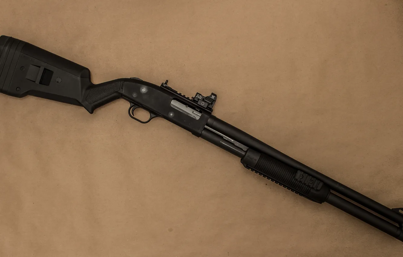 Photo wallpaper weapons, background, the gun, pump