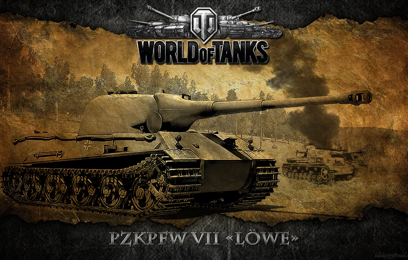 Photo wallpaper Germany, tank, WoT, World of Tanks, Lion, Lowe