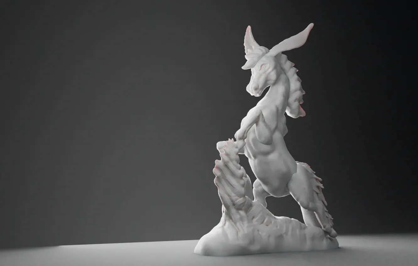 Photo wallpaper toy, art, sculpture, AlexStormND, 3d model, The Hunchback Horse