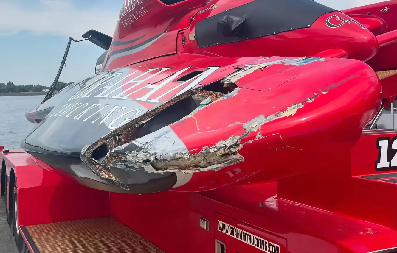 Photo wallpaper race, boat, speed