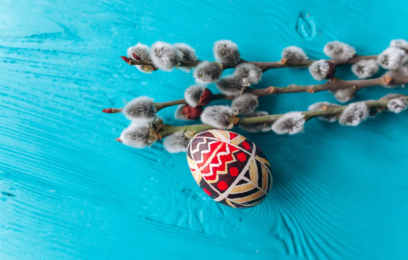 Photo wallpaper sprig, background, holiday, eggs, spring, Easter, Verba, background