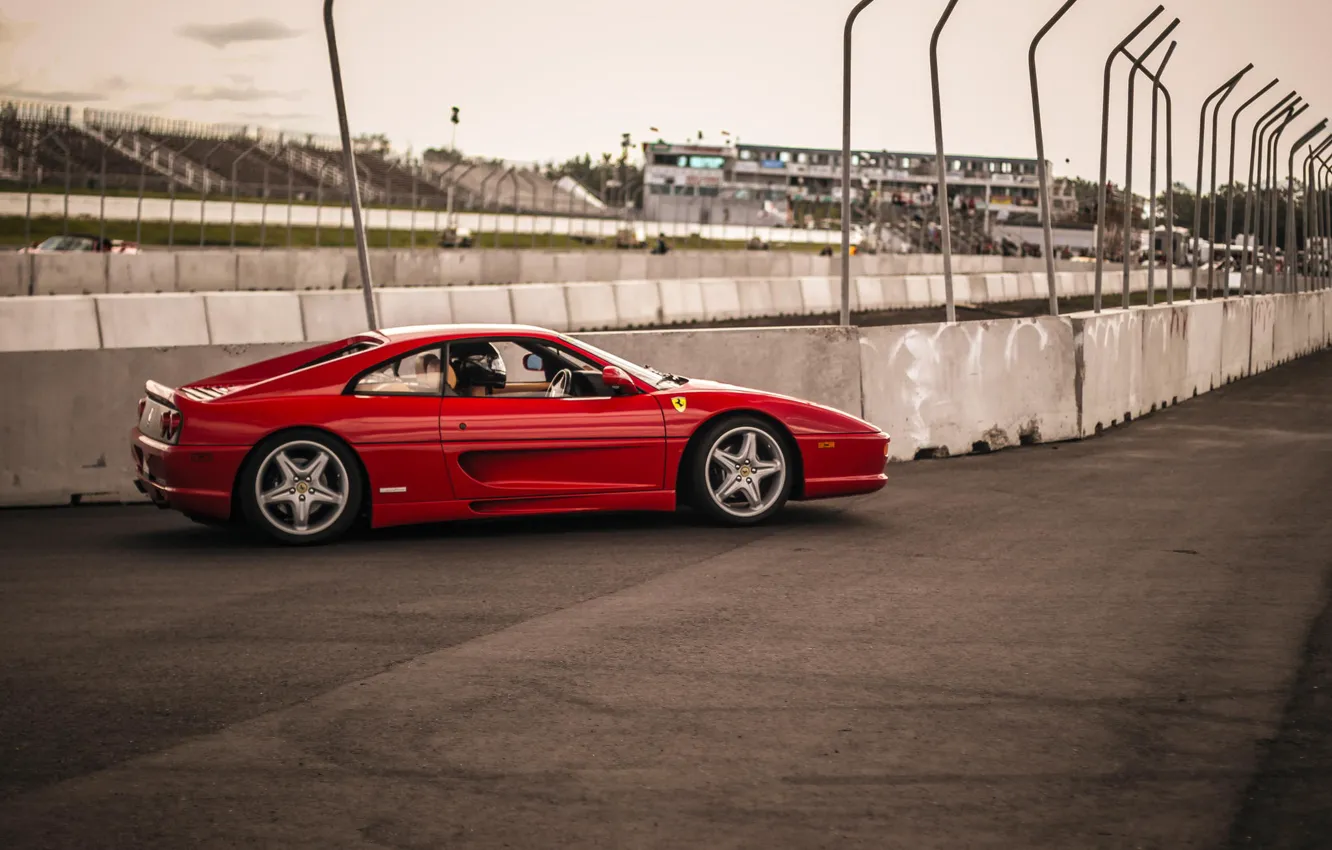 Photo wallpaper Ferrari, Ferrari, track, Side, 355