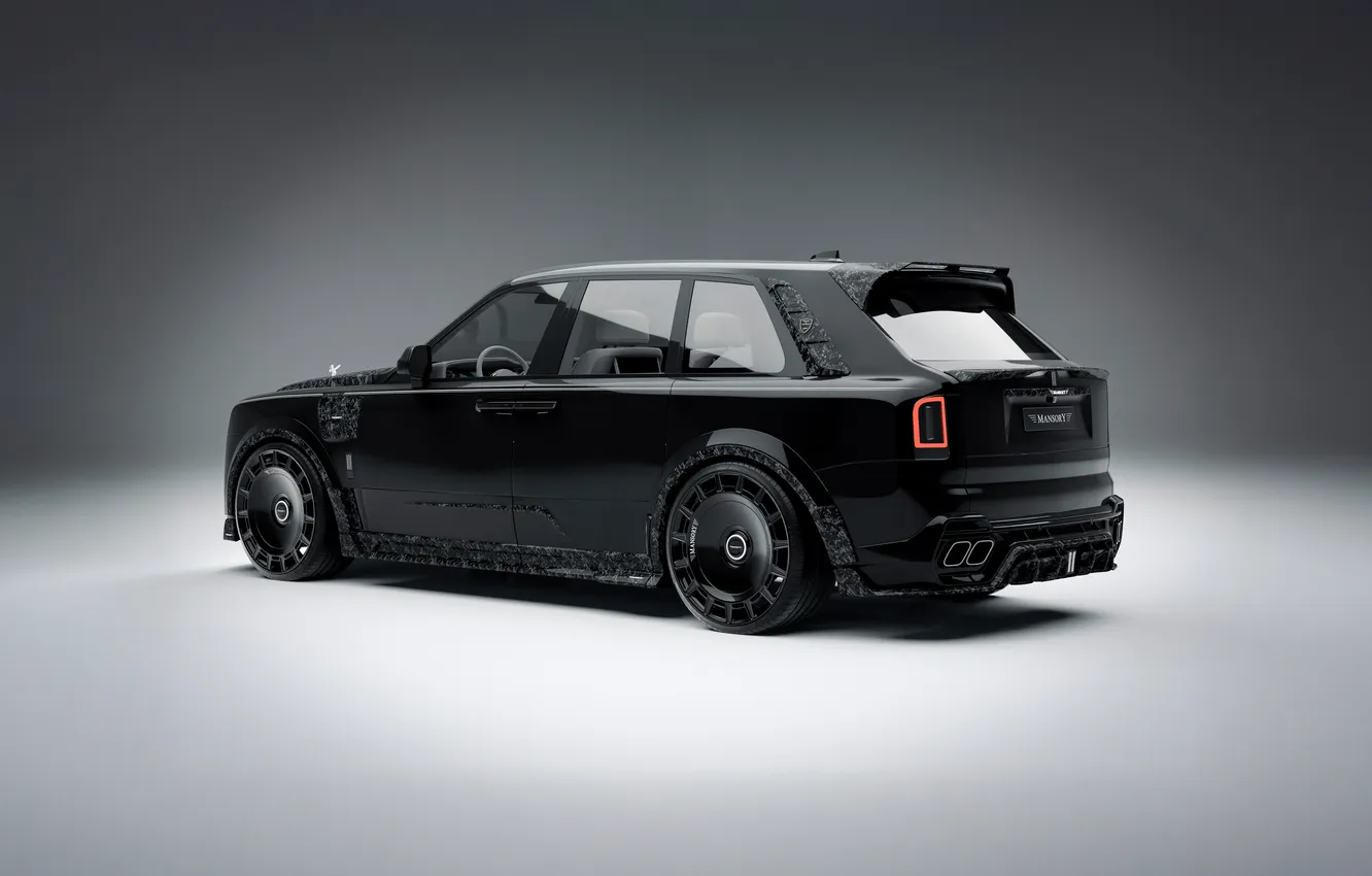 Photo wallpaper Rolls Royce, side view, Mansory, Rear, Tuning Car, 2025, British Car, Rolls Royce Cullinan