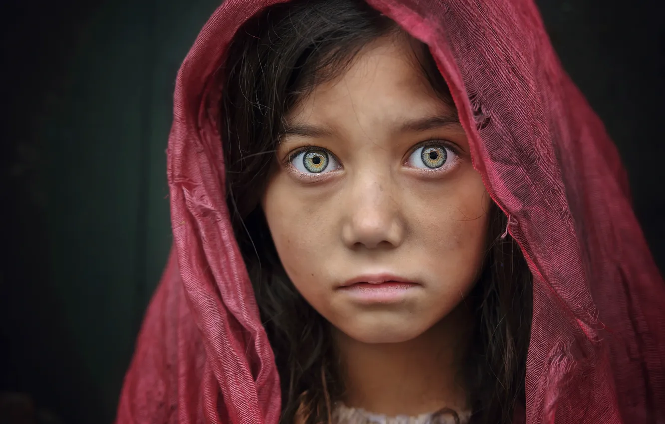 Photo wallpaper look, portrait, girl, soul