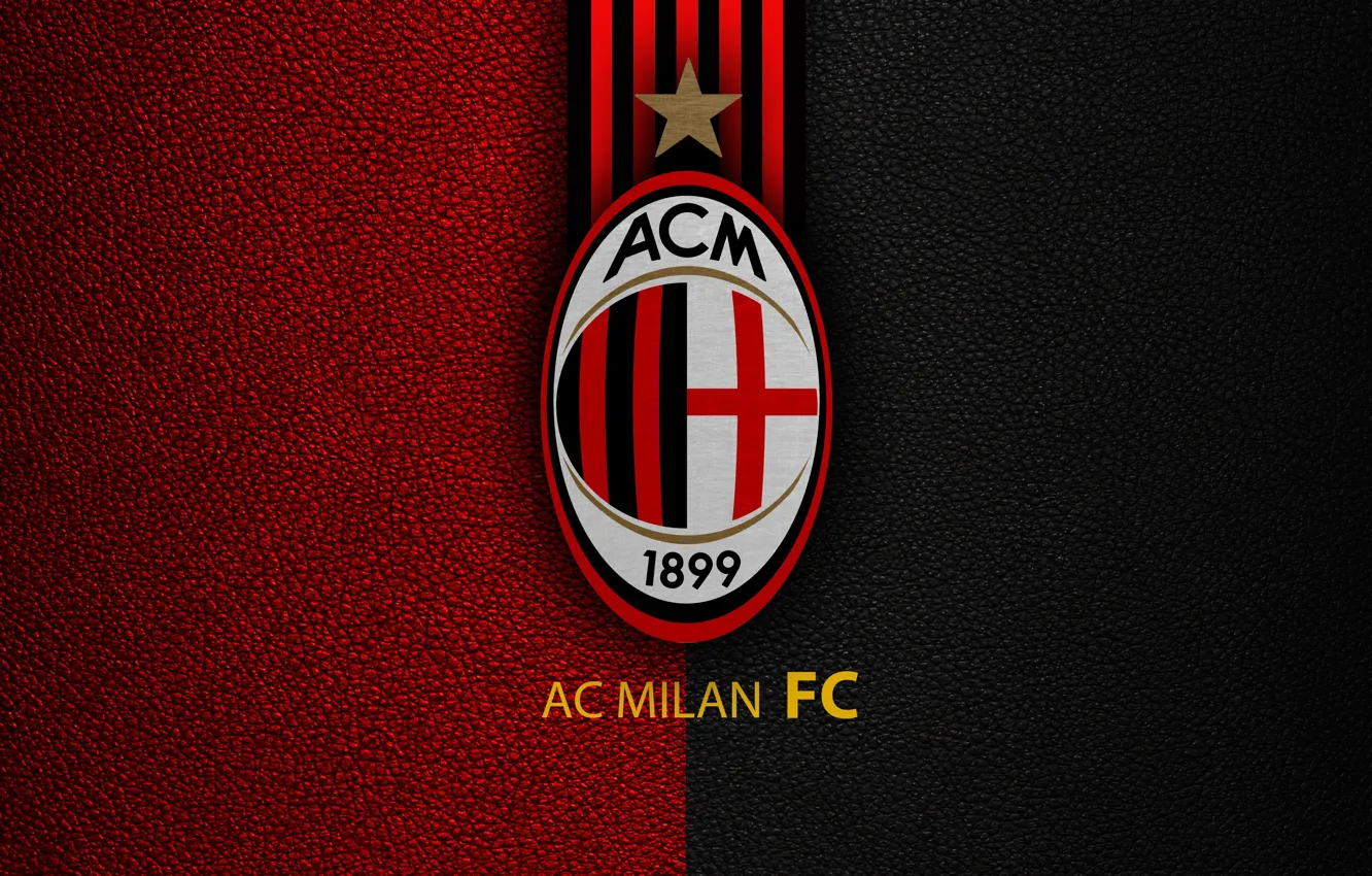 Photo wallpaper wallpaper, sport, logo, football, AC Milan, Italian Seria A