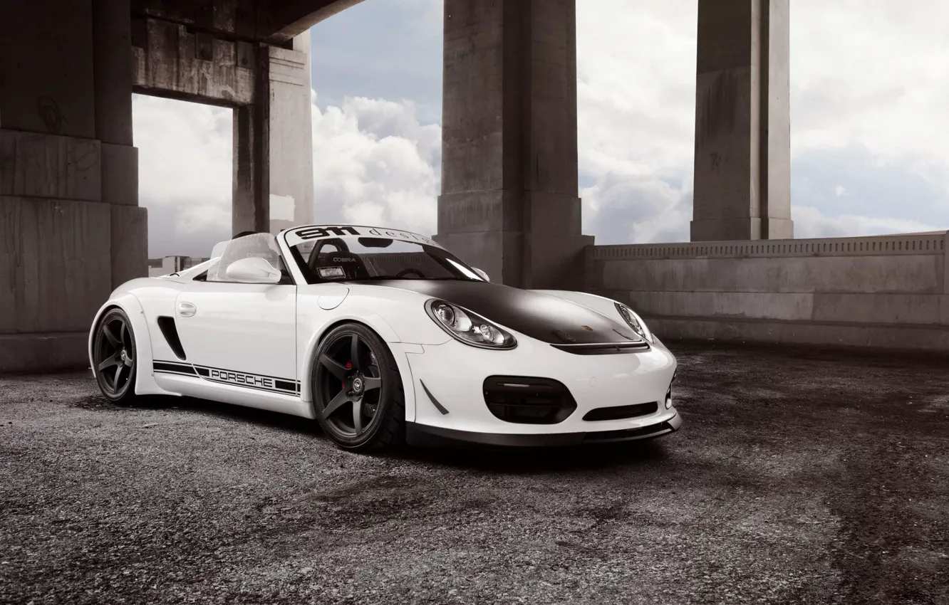 Photo wallpaper Porsche, rechange, 1013mm, Porsche Boxster Spyder, Forgestar Wheels