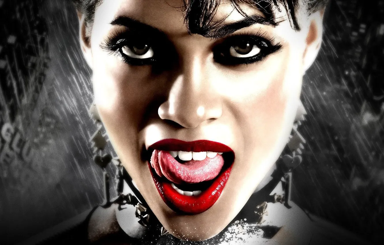 Photo wallpaper portrait, makeup, Sin City, poster, Rosario Dawson, Sin city, Rosario Dawson, Gail