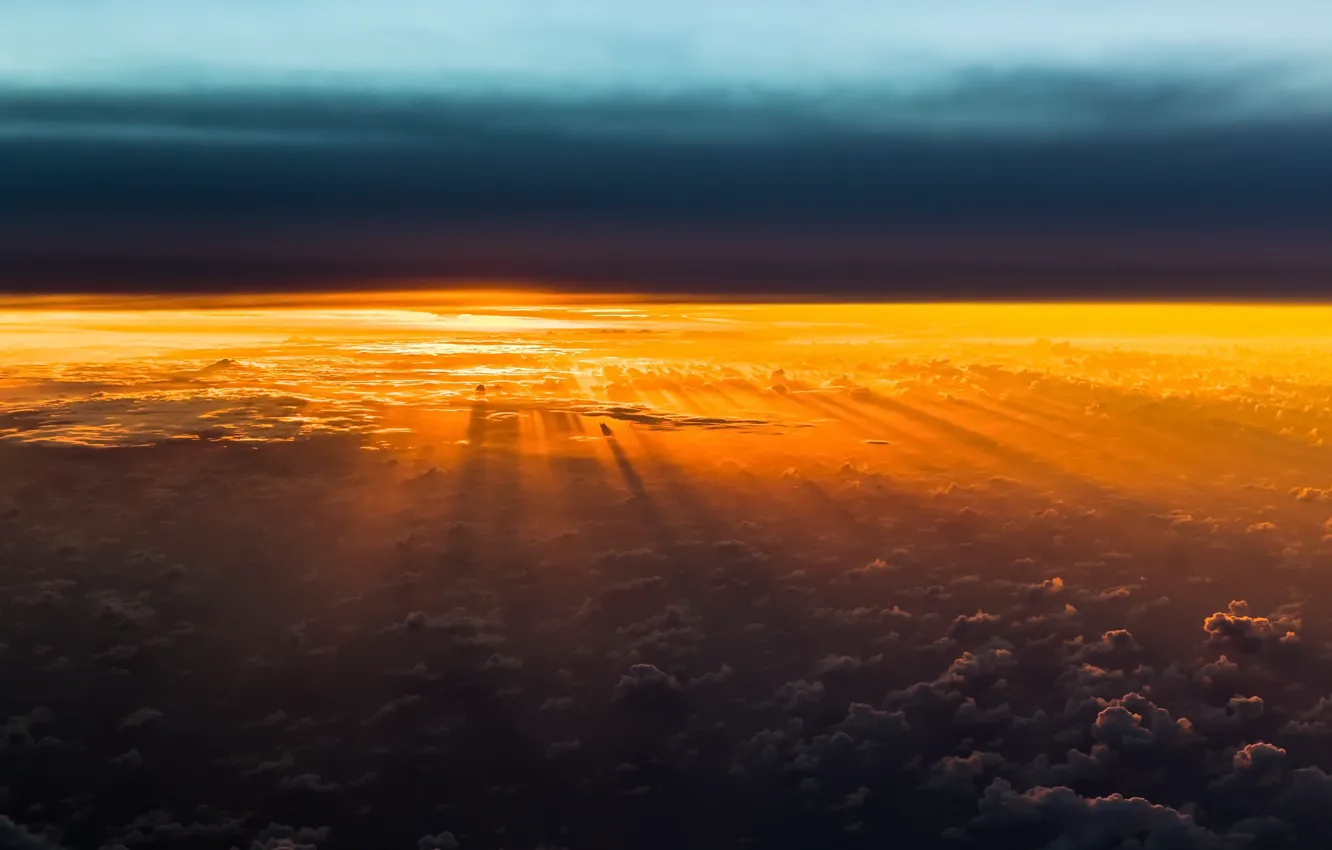 Photo wallpaper nature, morning, flat land