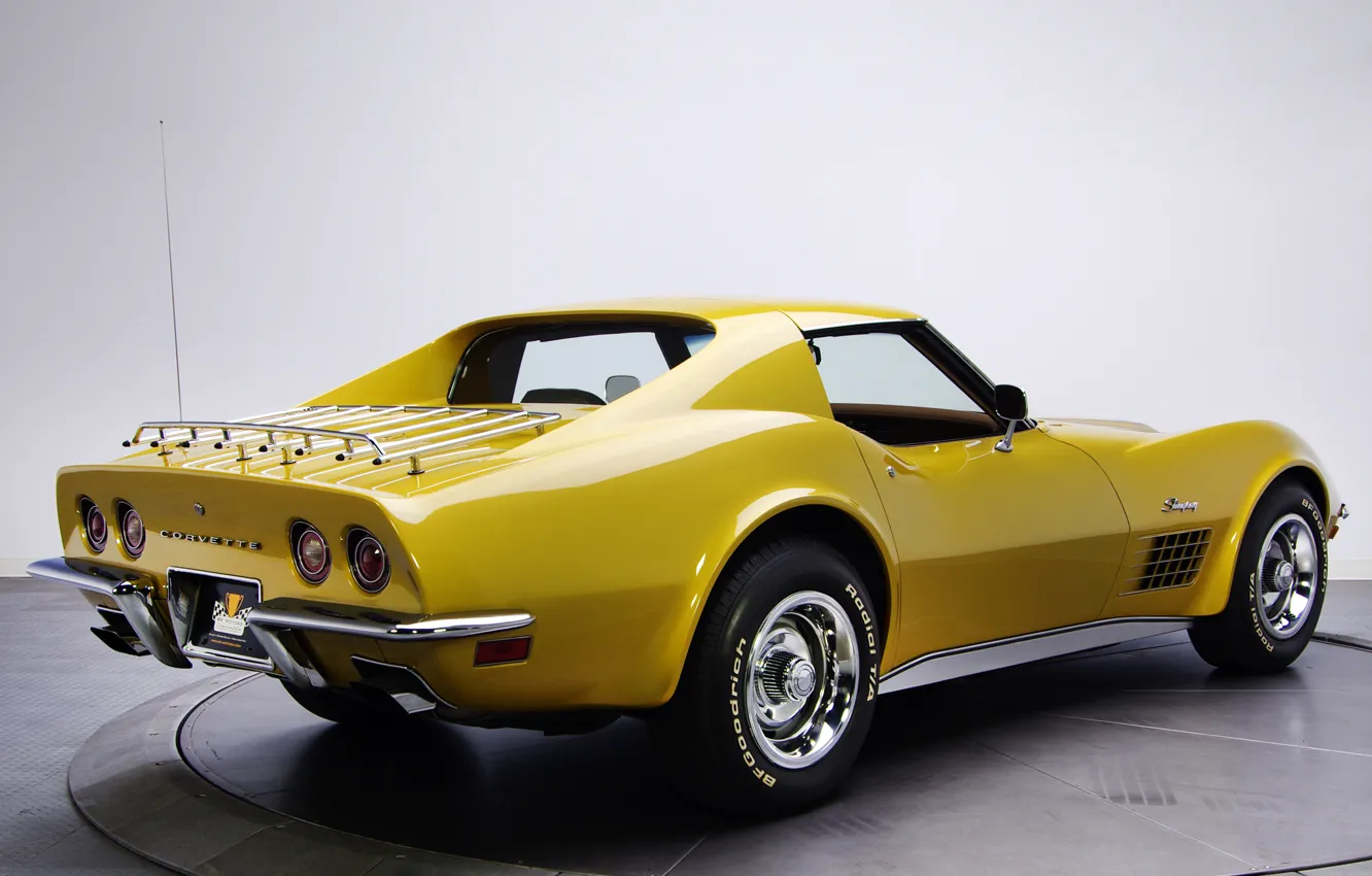 Photo wallpaper car, Corvette, Chevrolet, retro, 1970, classic, Stingray
