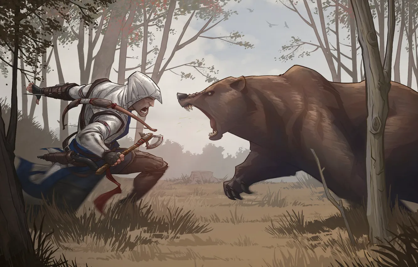 Photo wallpaper bear, Connor, AС3