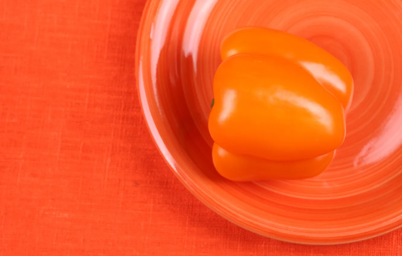 Photo wallpaper color, plate, pepper