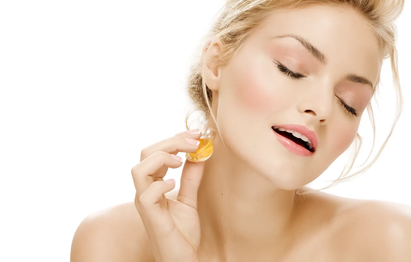 Photo wallpaper girl, spirit, bottle, perfume, perfume, aroma, BLACKDAY