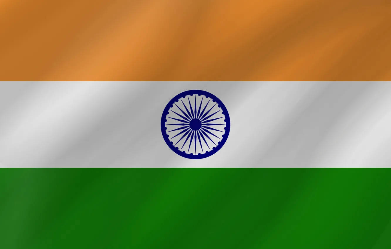 Photo wallpaper Flag, India, Wave, Indian Flag, Flag Of India