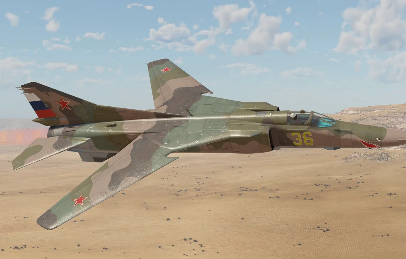 Photo wallpaper fighter-bomber, OKB MiG, MiG-27M