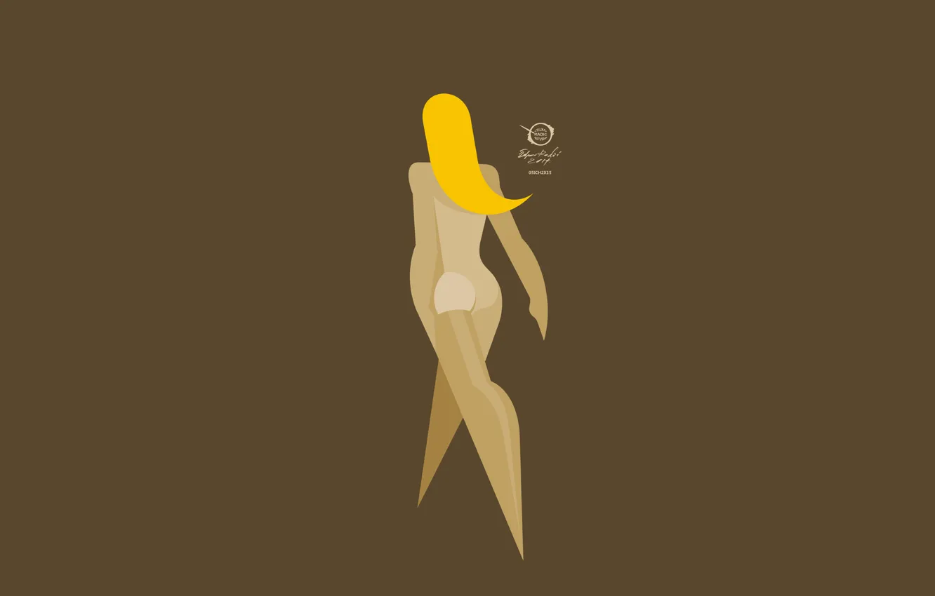 Photo wallpaper vector, girl, fashion, digital, design, brown, art, picture