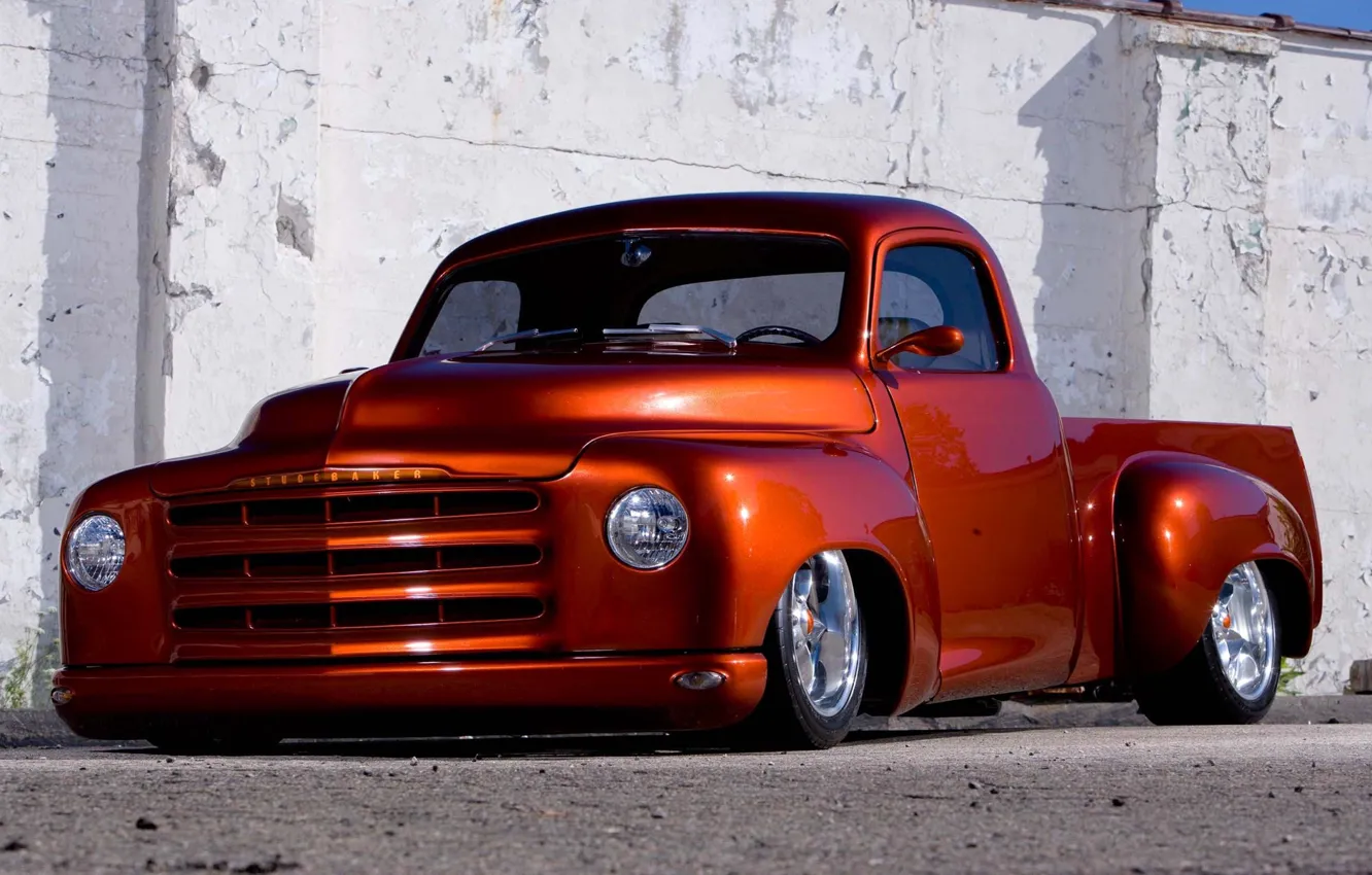 Photo wallpaper lights, yard, pickup