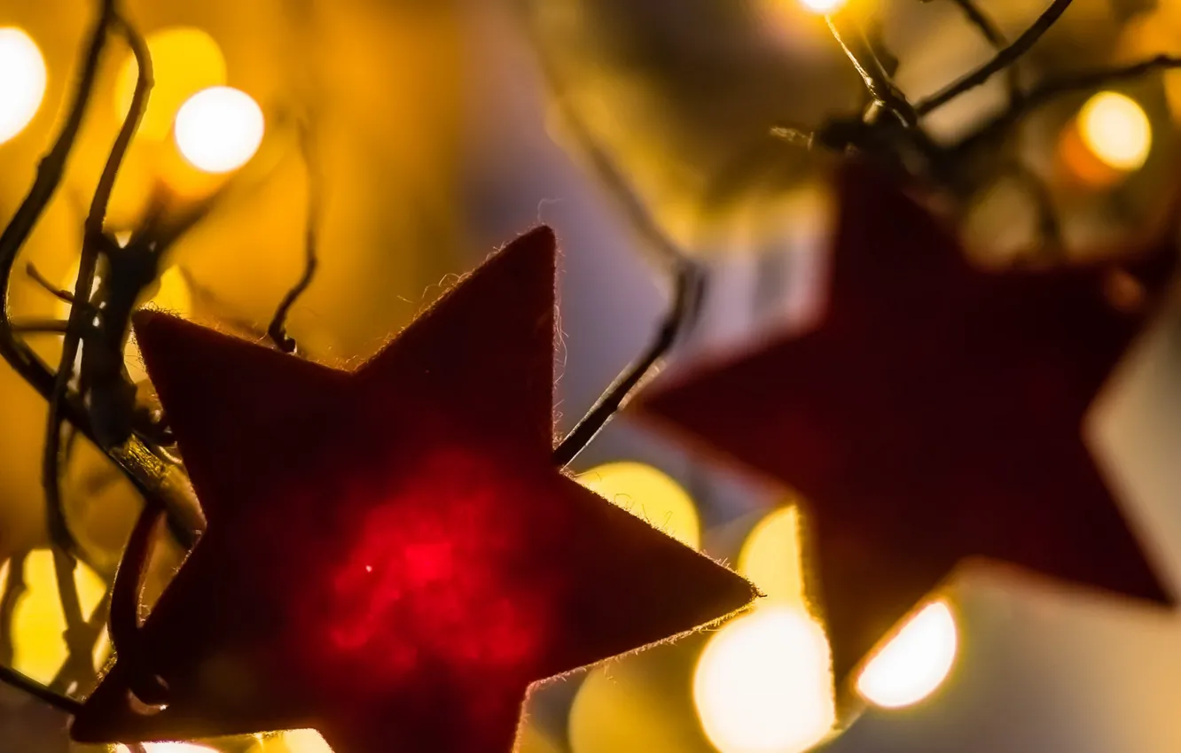 Photo wallpaper stars, holiday, toy, Advent
