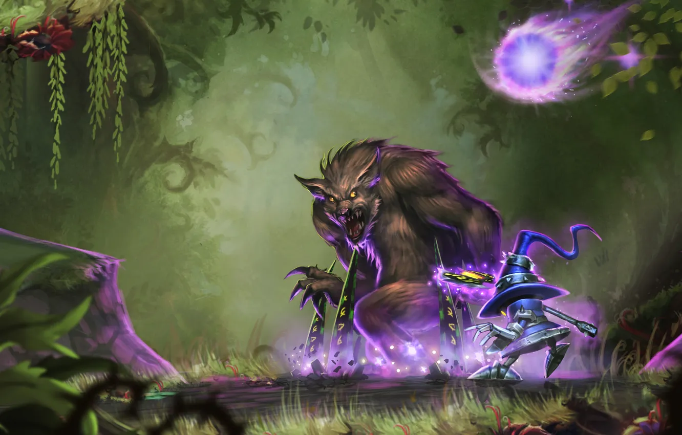 Photo wallpaper League of Legends, Veigar, The blasts