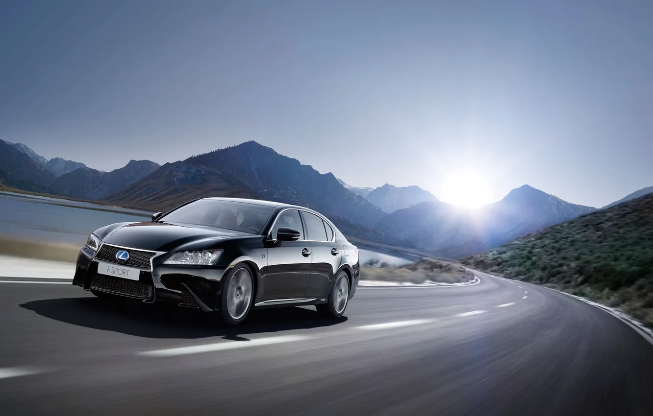 Photo wallpaper Lexus, black, F-Sport 2013