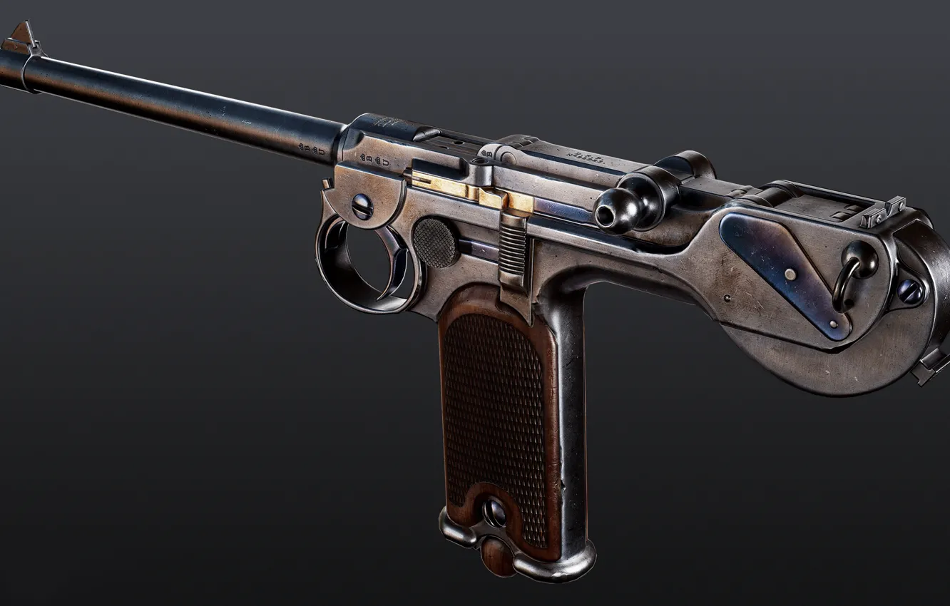 Photo wallpaper Germany, self-loading pistol, Borchardt С93