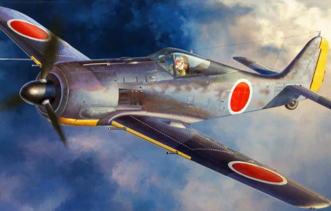 Photo wallpaper war, art, painting, aviation, ww2, japanese army, Focke Wulf FW-190A-5