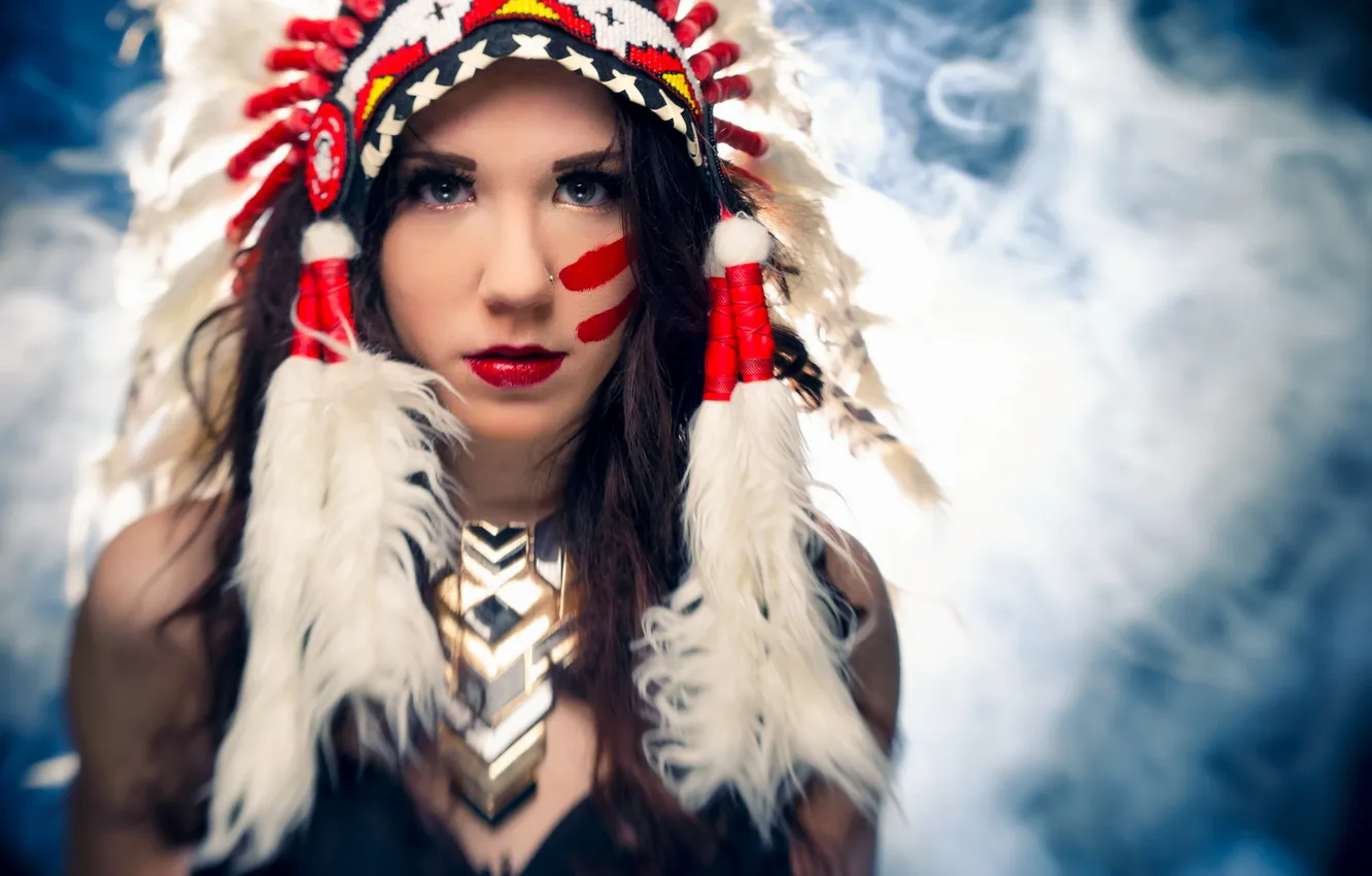 Photo wallpaper look, girl, background