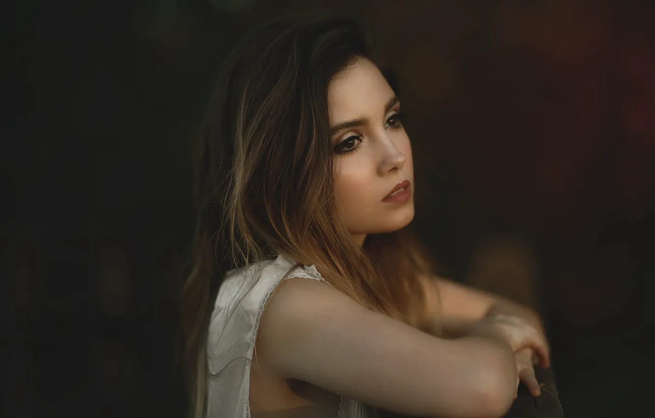 Photo wallpaper girl, portrait, Laulight